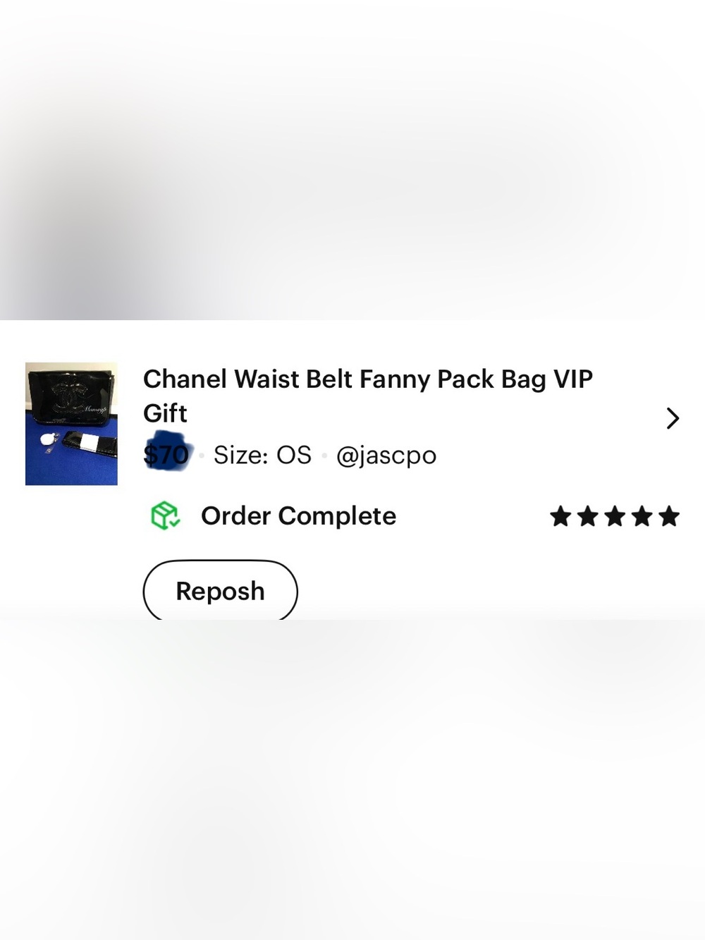 CHANEL Black Quilted Waist Belt Bag with Logo
